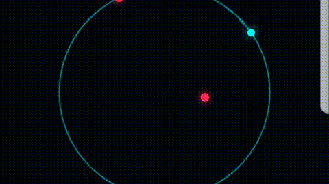ORBIT.IO gameplay — tap to reverse your orbit and dodge threats